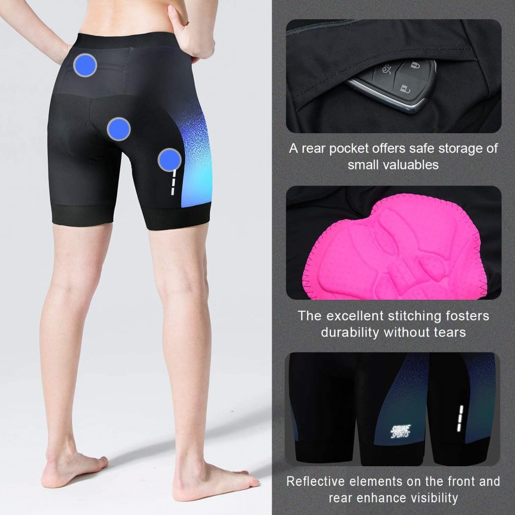 Eco-Daily Women’s Padded Bike Shorts with Pocket